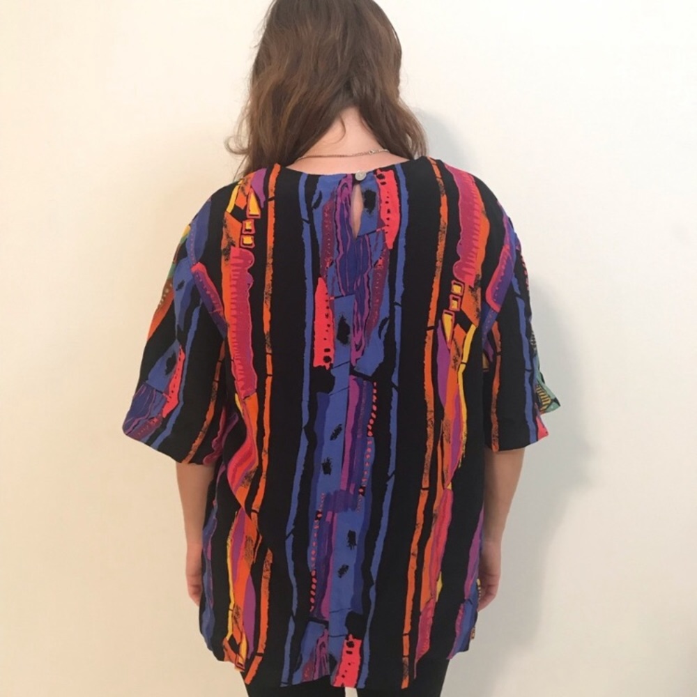 Christine David Colorful, Fun, Unique Blouse ⭐️ - Picture 6 of 7